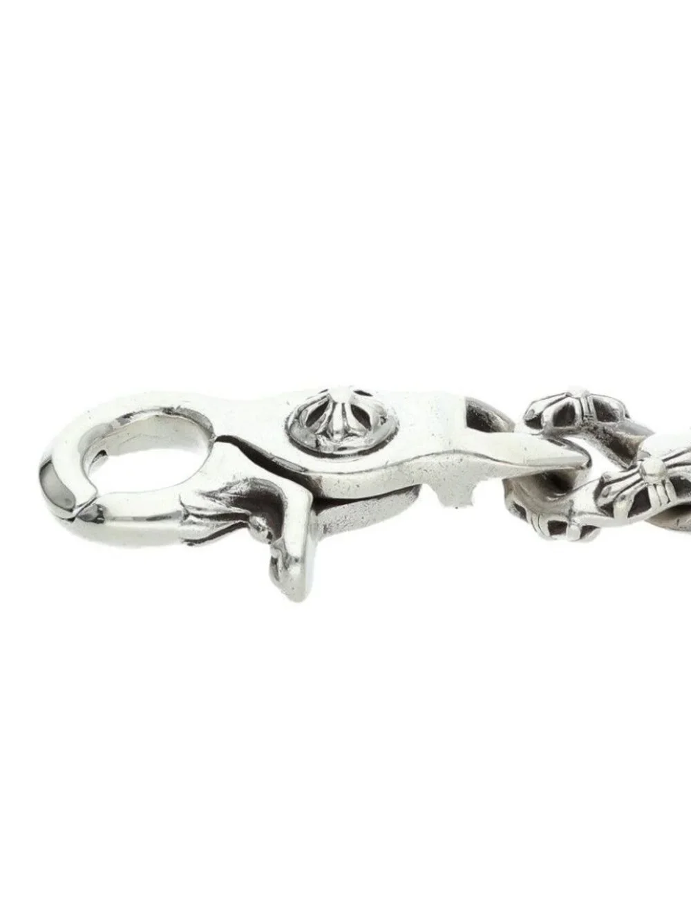 Chrome Hearts Fncy Chn Lnk Fancy Link Clip Silver Bracelet